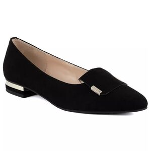 Jones New York Black Suede Loafers